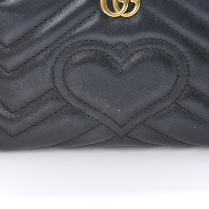 Gucci Calfskin Matelasse GG Marmont Cosmetic Case Black 10 of 10