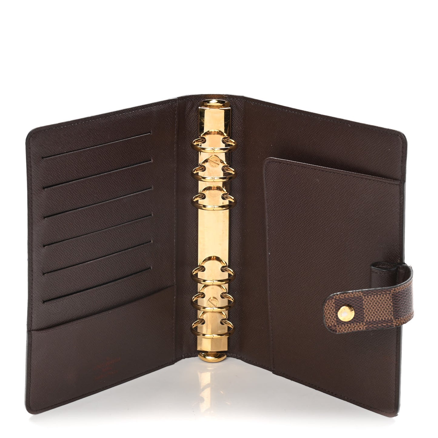 Damier Ebene Medium Ring Agenda Cover