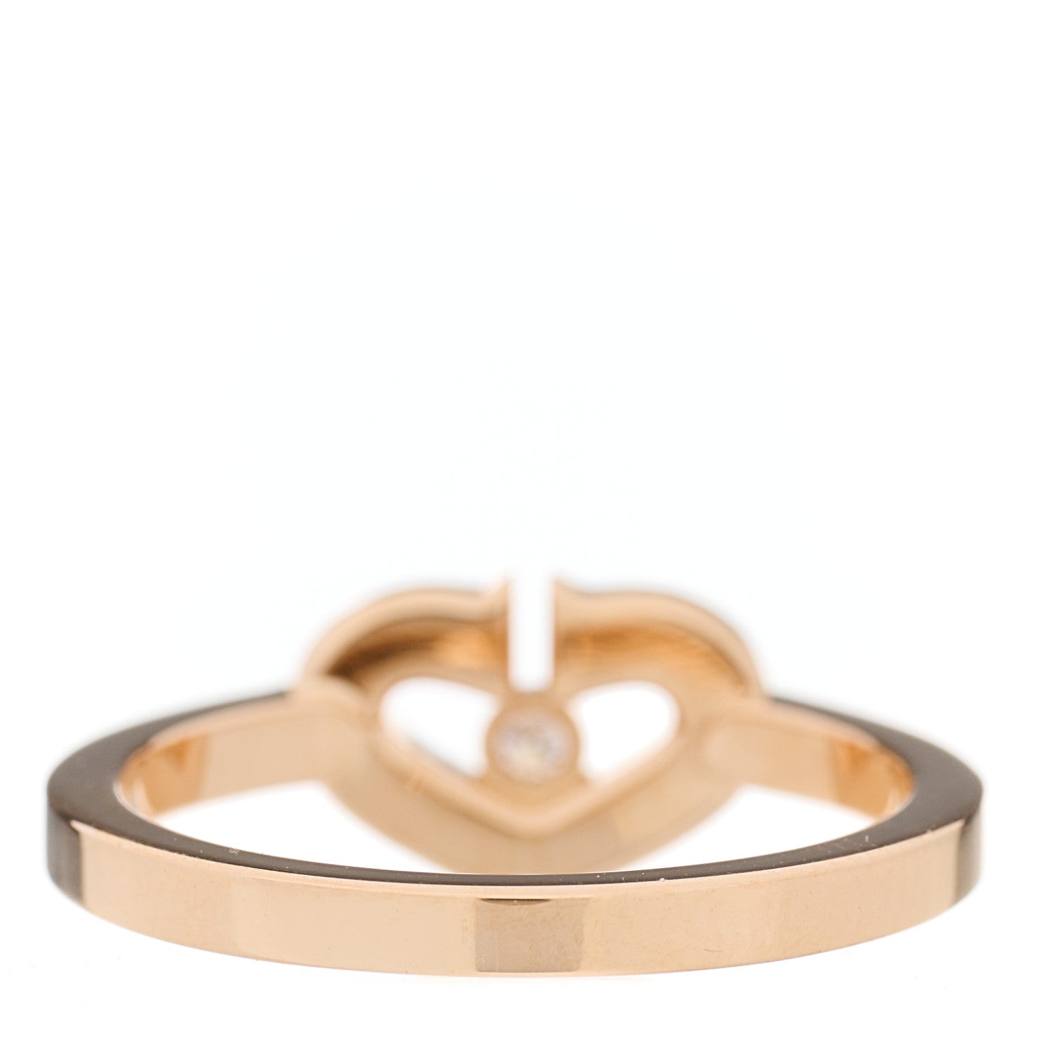 Cartier 18K Pink Gold Diamond Small Hearts and Symbols Ring 50 5.25 2 of 5