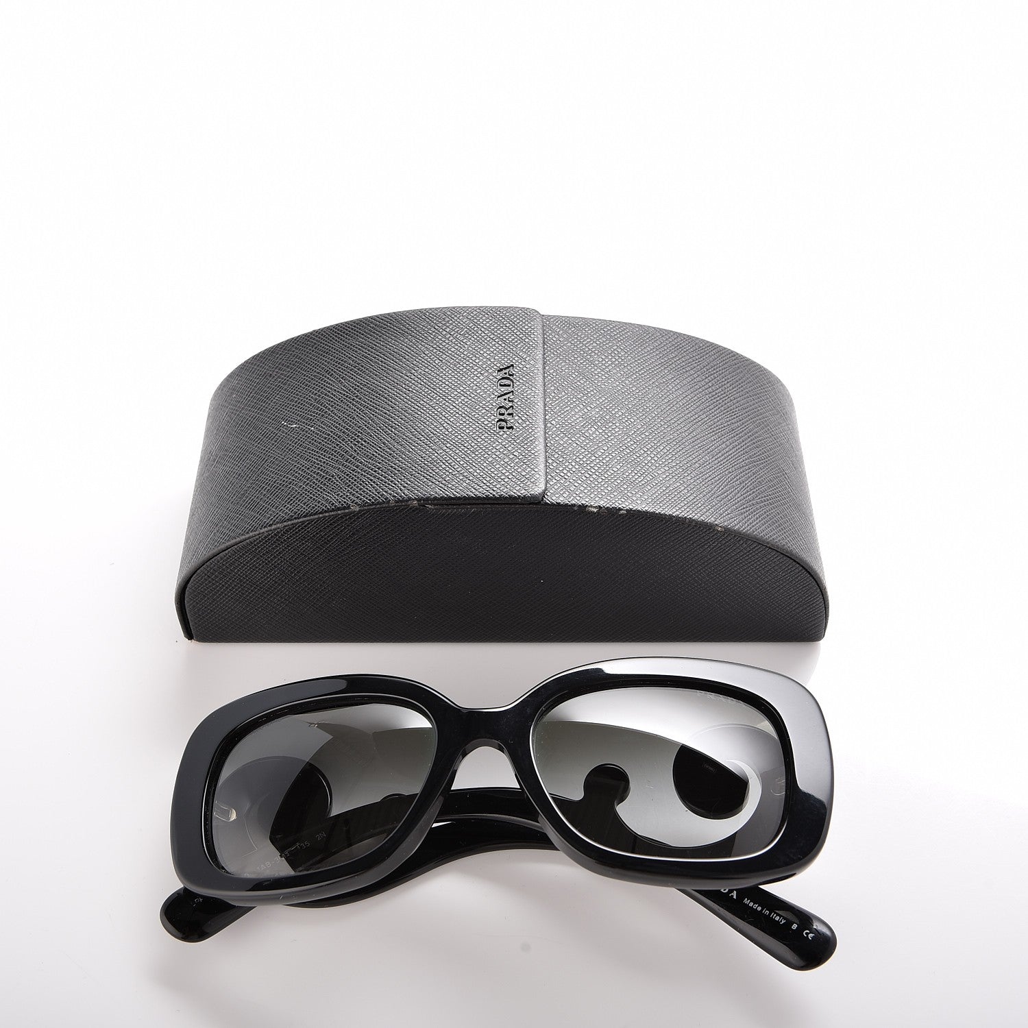 Prada Acetate Baroque Sunglasses SPR 27O Black 7 of 7