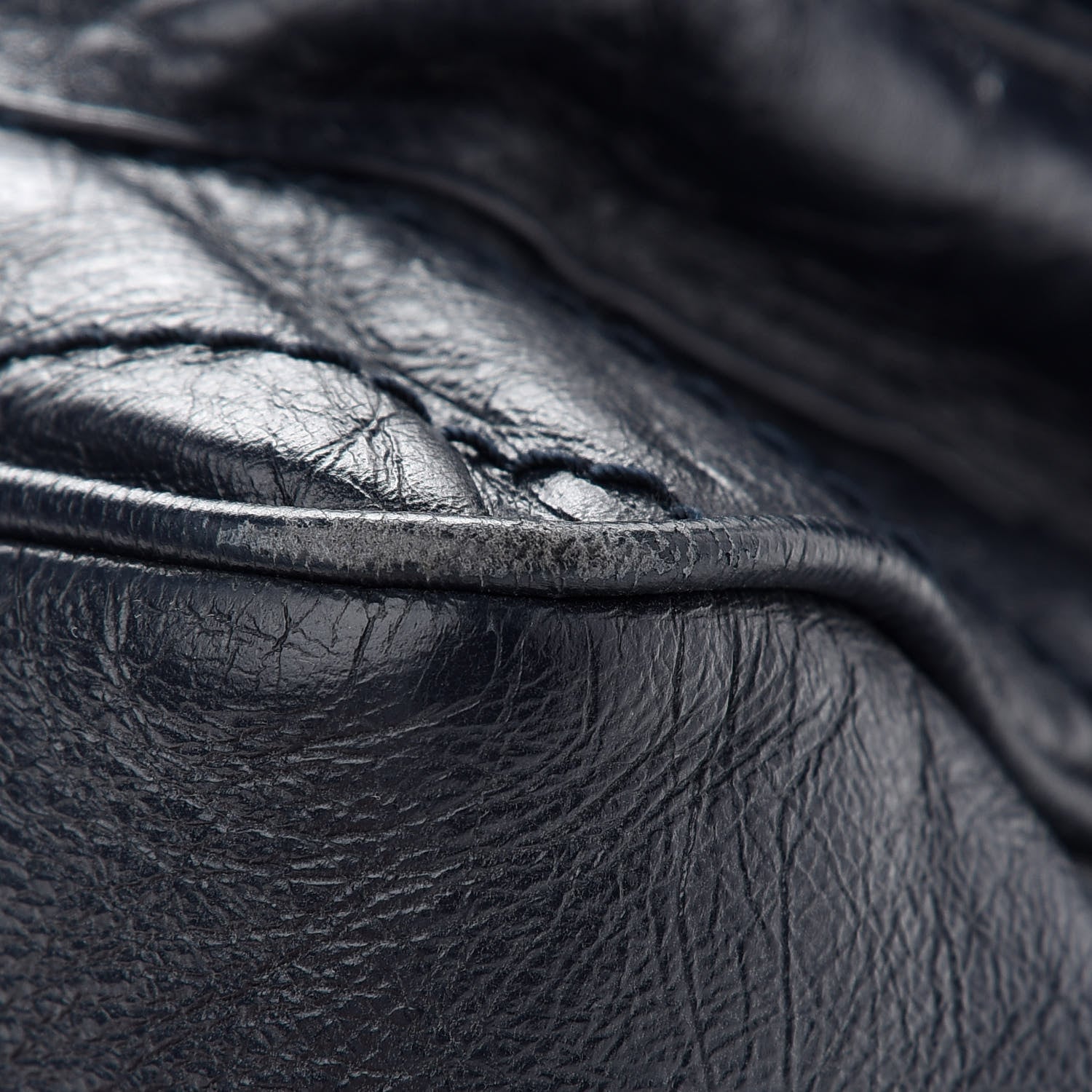 Saint Laurent Crinkled Calfskin Matelasse Monogram Large Niki Chain Satchel Deep Marine 14 of 14