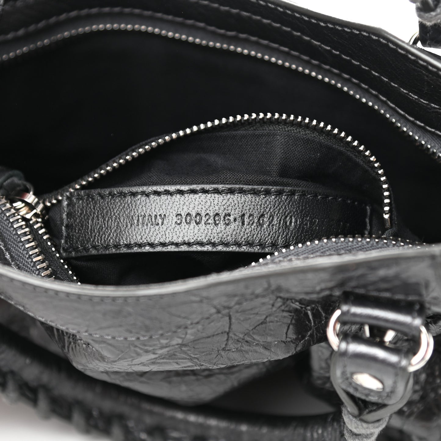 Agneau Classic Silver Hardware Mini City Anthracite