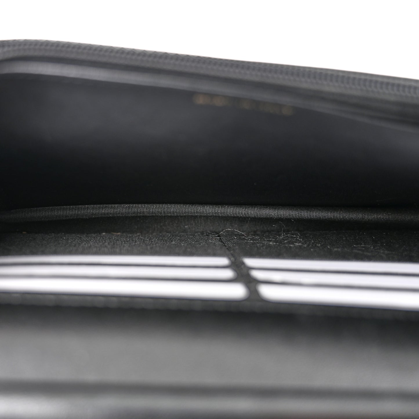 Lambskin Quilted Chain Around Wallet On Chain WOC Black
