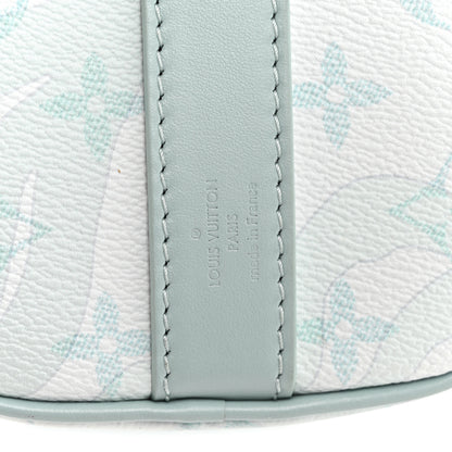 Louis Vuitton Monogram Aquagarden Keepall Bandouliere 25 Crystal Blue 6 of 9