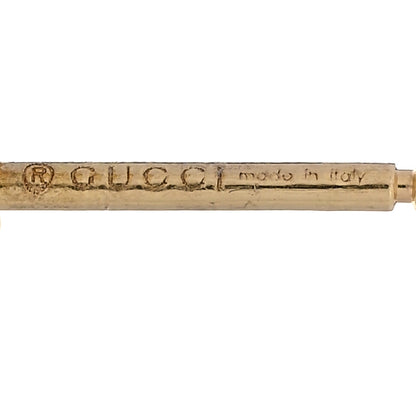 Gucci 18K Yellow Gold Diamond Running G Earrings 4 of 5