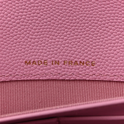 Chanel Caviar Quilted Large Gusset Flap Wallet Lilac 7 of 9