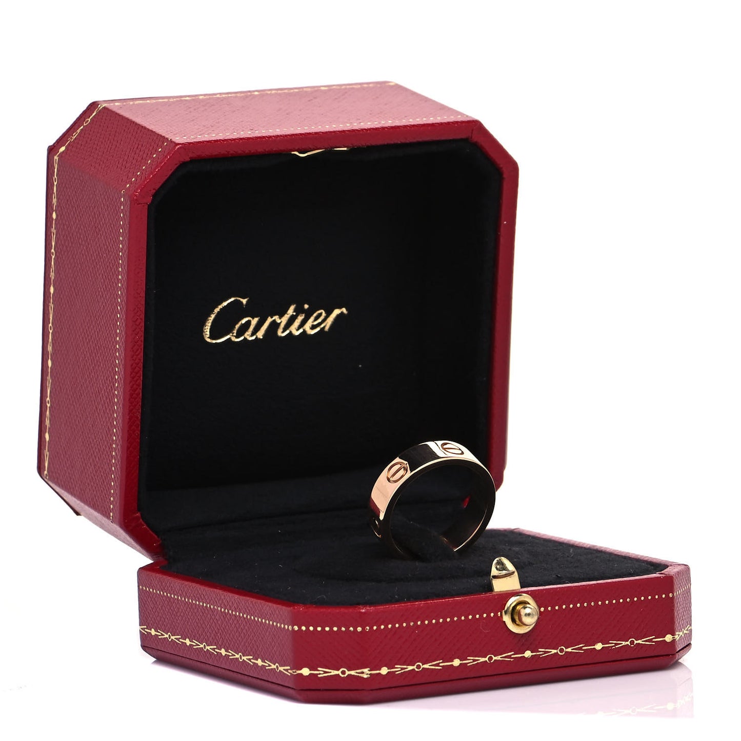18K Pink Gold 6mm LOVE Ring 57 8