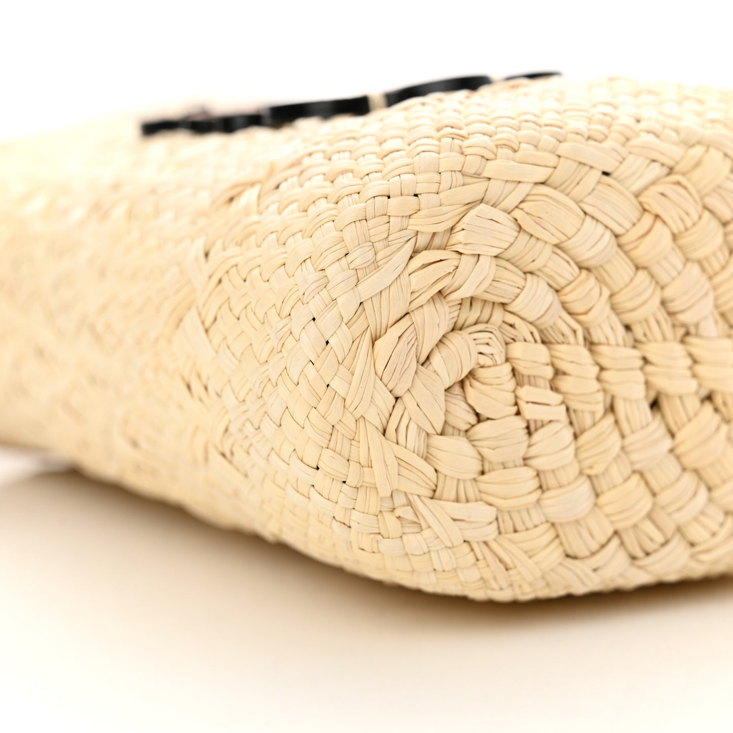 Calfskin Raffia Paulas Ibiza Square Bucket Bag Natural Tan