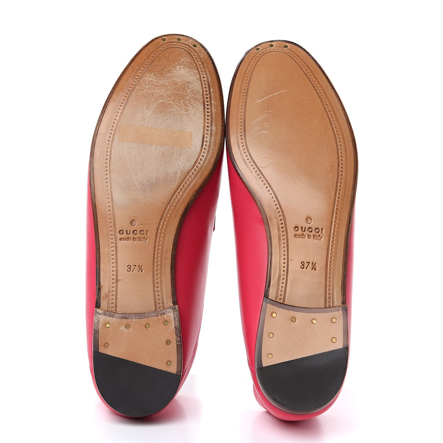 Lambskin Womens Brixton Horsebit Loafers 37.5 Hot Pink