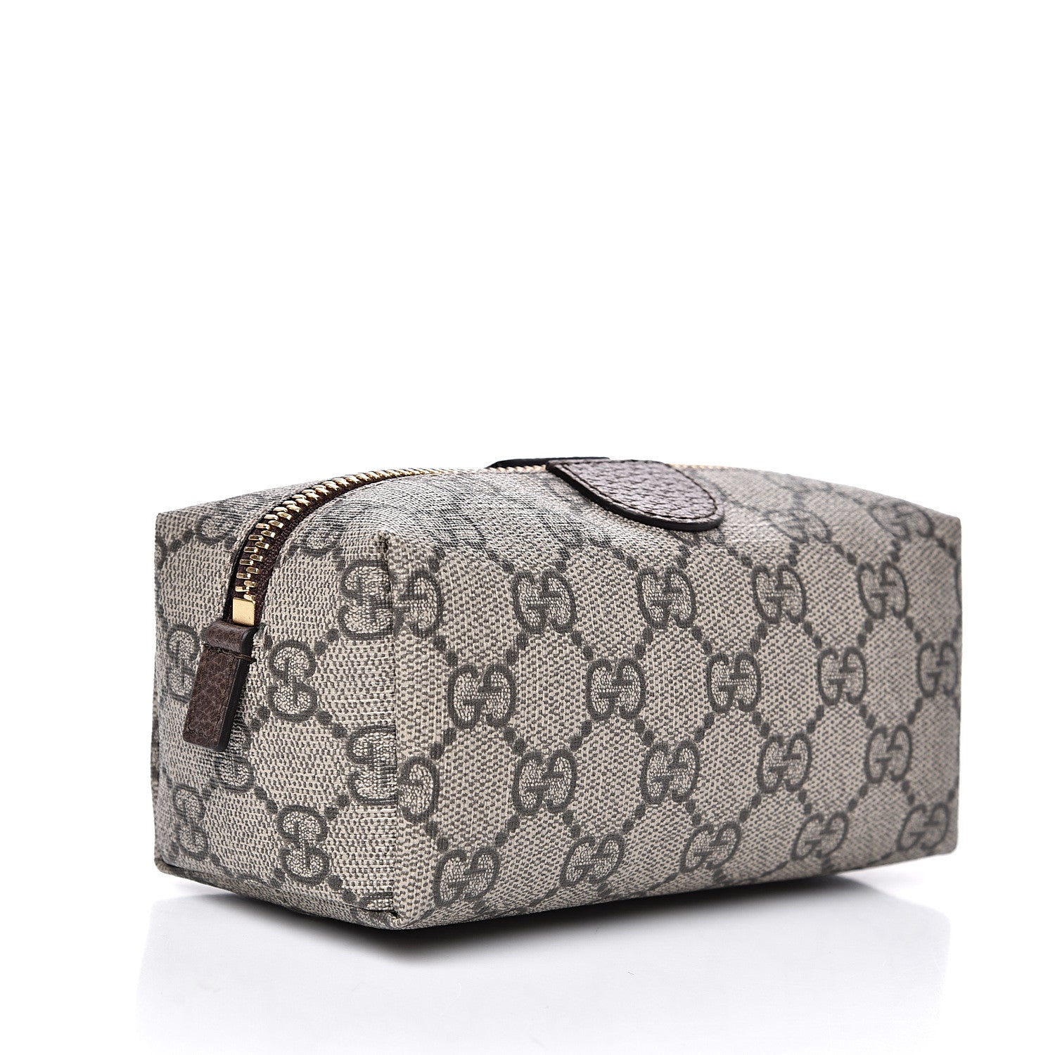Gucci Soft GG Supreme Monogram Calfskin Small Ophidia Cosmetic Case Beige Ebony New Acero 2 of 9