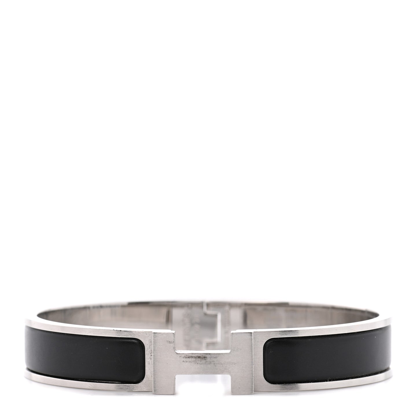 Matte Enamel Narrow Clic Clac HH Bracelet T6 Black