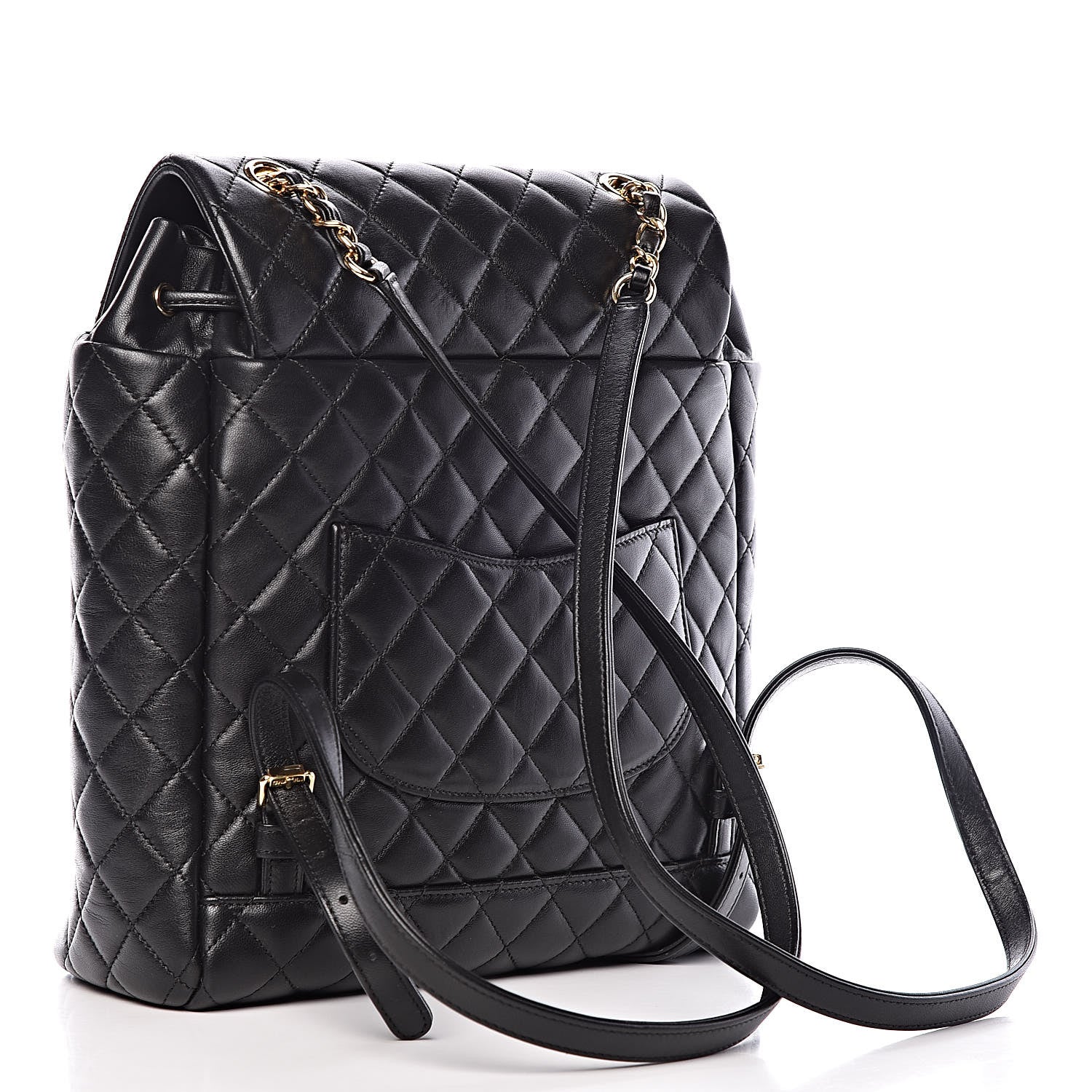 Chanel Lambskin Quilted Large Urban Spirit Backpack Black 3 of 9