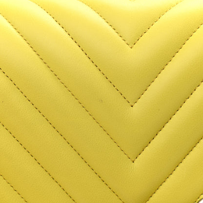 Chanel Calfskin Chevron Quilted Medium Boy Flap Yellow 14 of 14