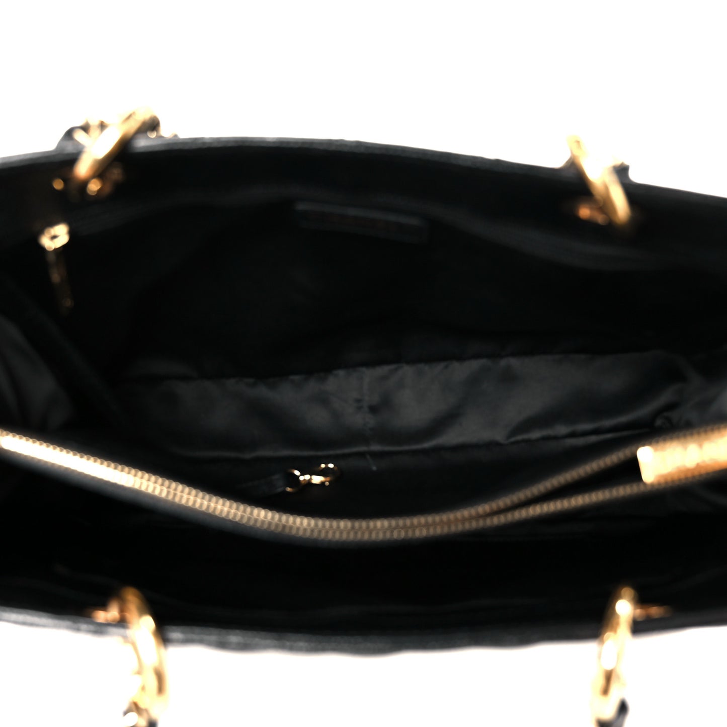 Caviar Quilted Grand Shopping Tote GST Black