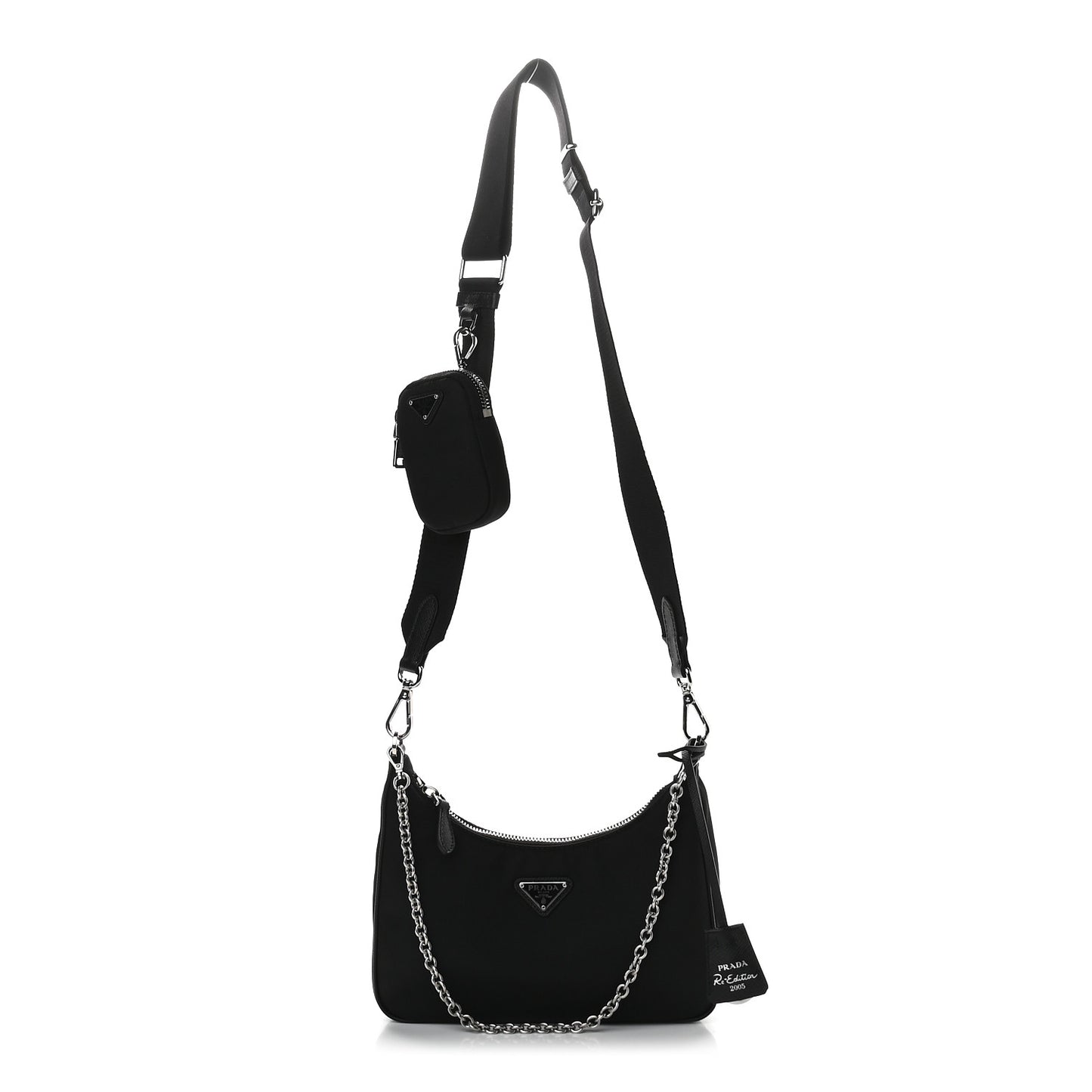 Nylon Re-Edition 2005 Shoulder Bag Black