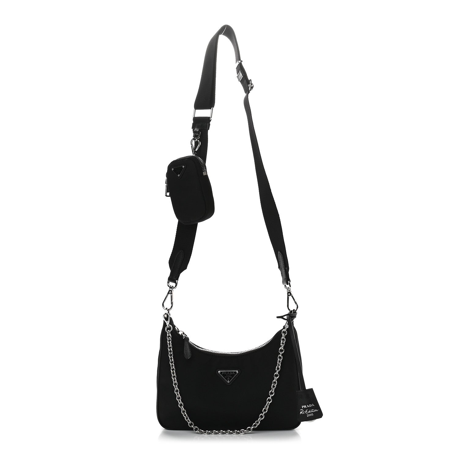 Prada Nylon Re-Edition 2005 Shoulder Bag Black 1 of 8