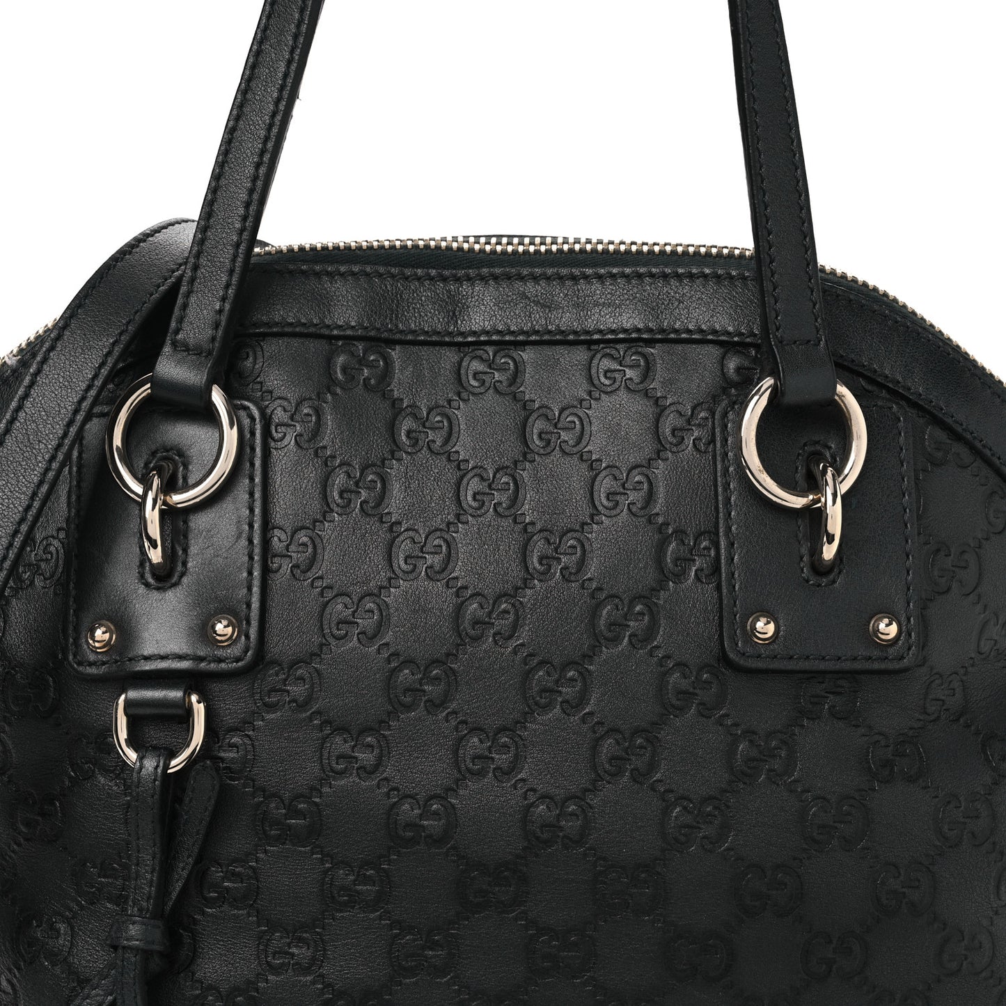 Guccissima Medium Top Handle Bag Black
