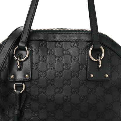 Gucci Guccissima Medium Top Handle Bag Black 8 of 10