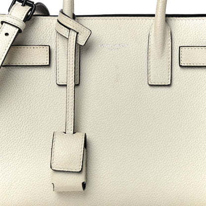 Saint Laurent Grained Calfskin Nano Sac De Jour Porcellana Black 7 of 11