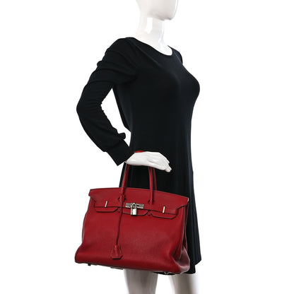 Hermes Togo Birkin 35 Rouge Garance 2 of 12