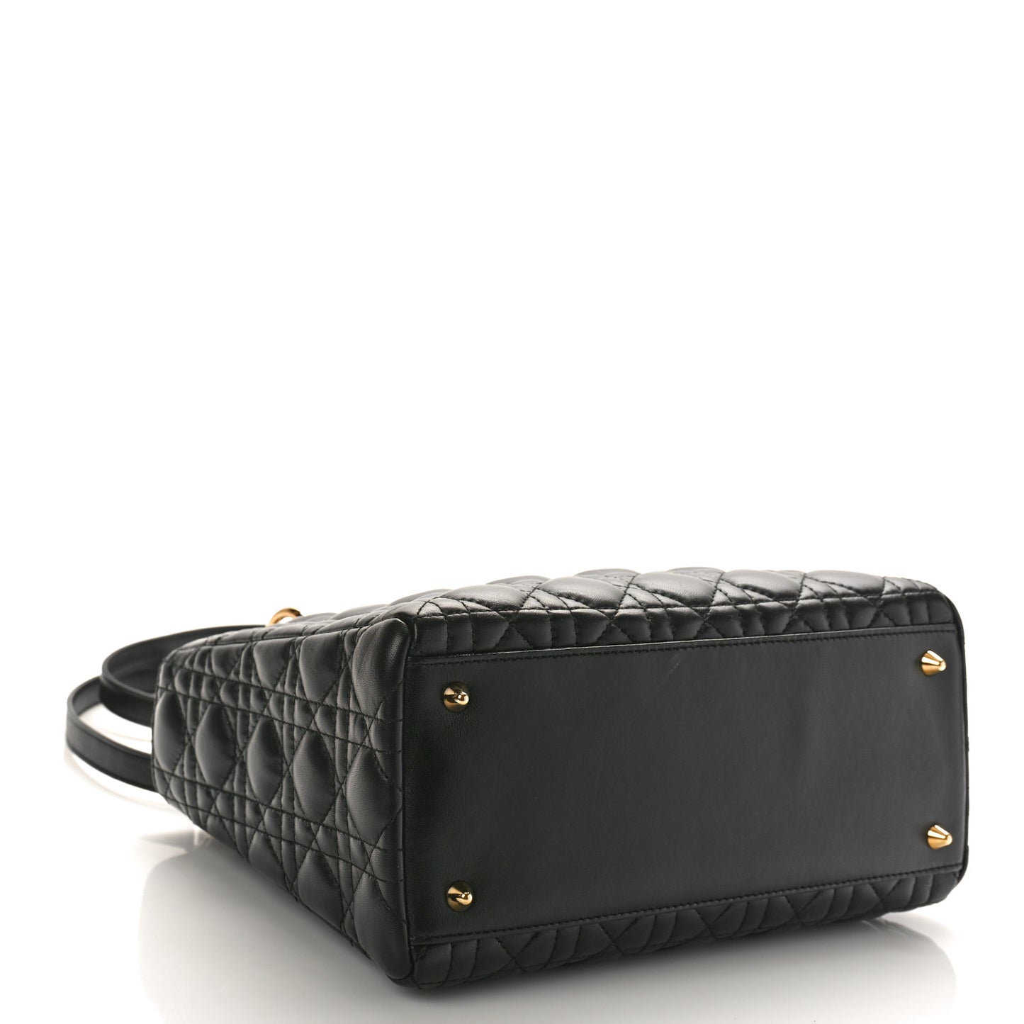 Lambskin Cannage Medium Lady Dior Black