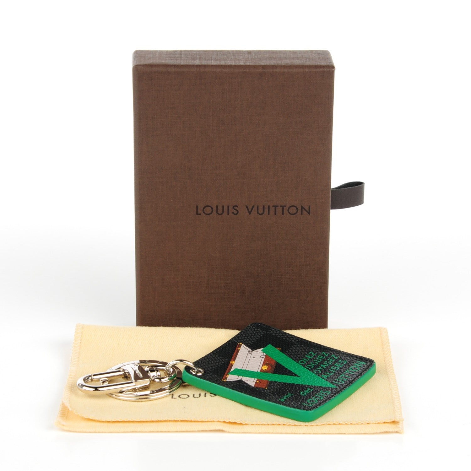 Louis Vuitton Damier Graphite Illustre V Key Holder Green 7 of 7