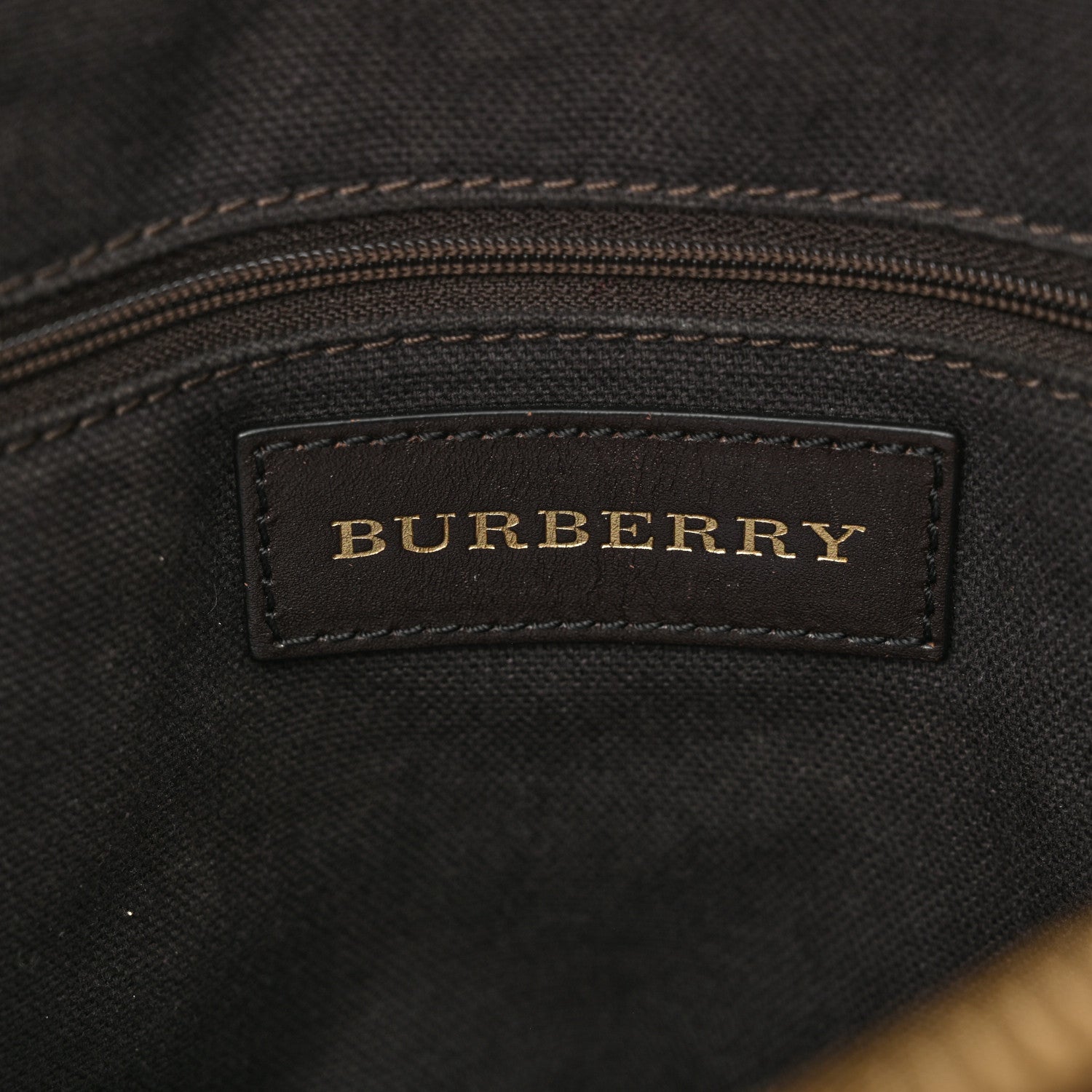 Burberry Haymarket Check Small Orchard Bowling Bag Chocolate 6 of 15