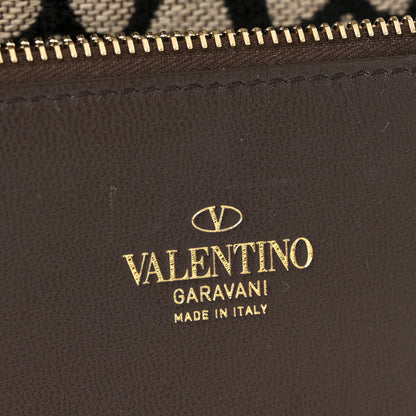 Valentino Garavani Toile Iconographe Small Le Troisieme Shopping Bag Naturale Black Fondant 7 of 13
