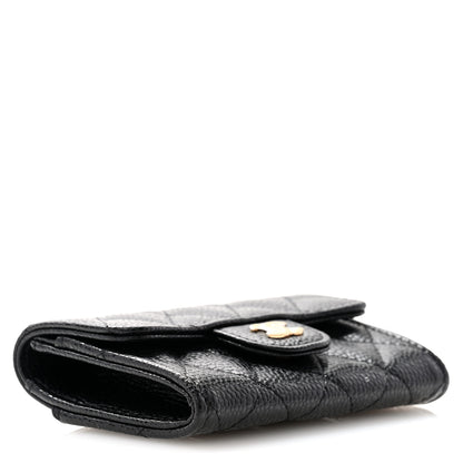 Chanel Caviar Quilted Flap Card Holder Wallet Black 4 of 9