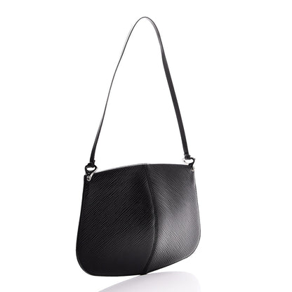 Louis Vuitton Epi Demi Lune Pochette Black 3 of 7