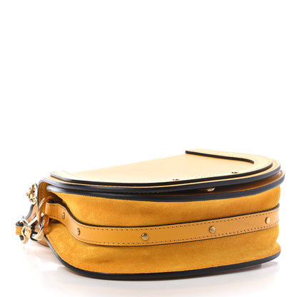 Chloe Calfskin Suede Small Nile Bracelet Bag Dark Ochre 3 of 4