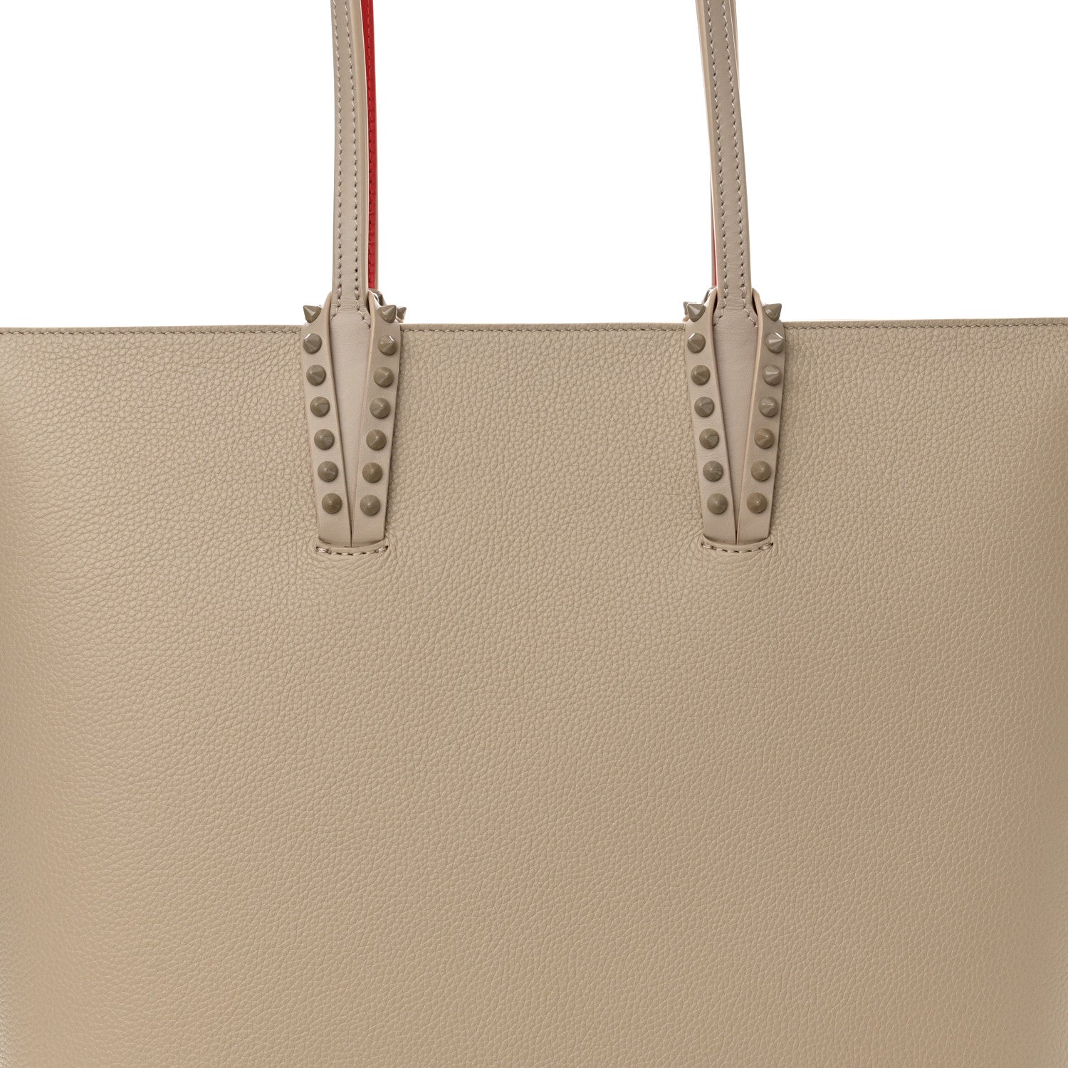 Christian Louboutin Calfskin Empire Spikes Cabata Tote Saharienne 8 of 11