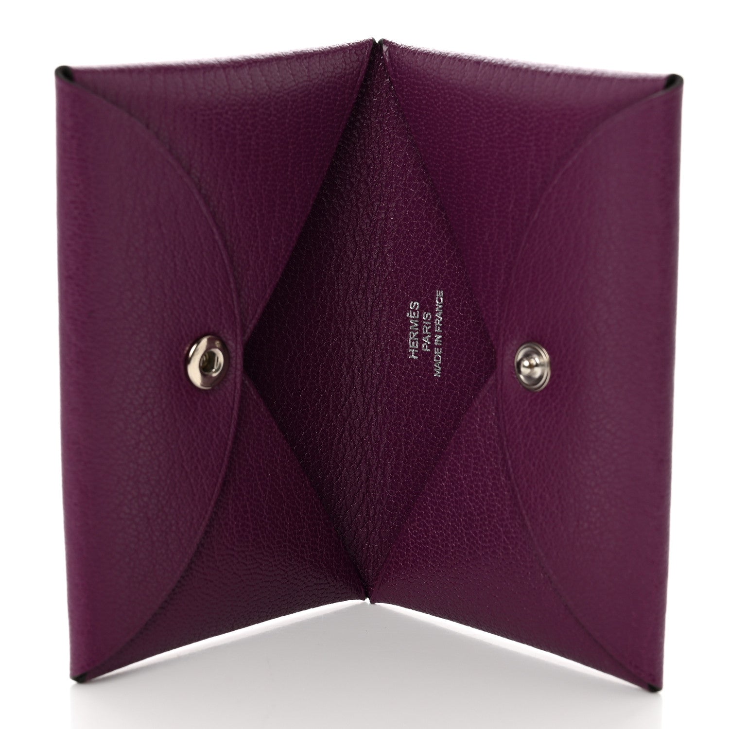Hermes Chevre Mysore Calvi Card Case Anemone 5 of 7