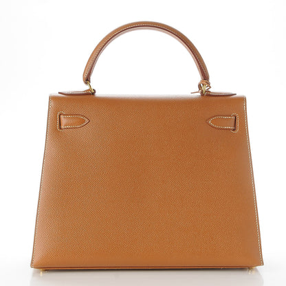 Hermes Courchevel Kelly Sellier 28 Gold 5 of 37