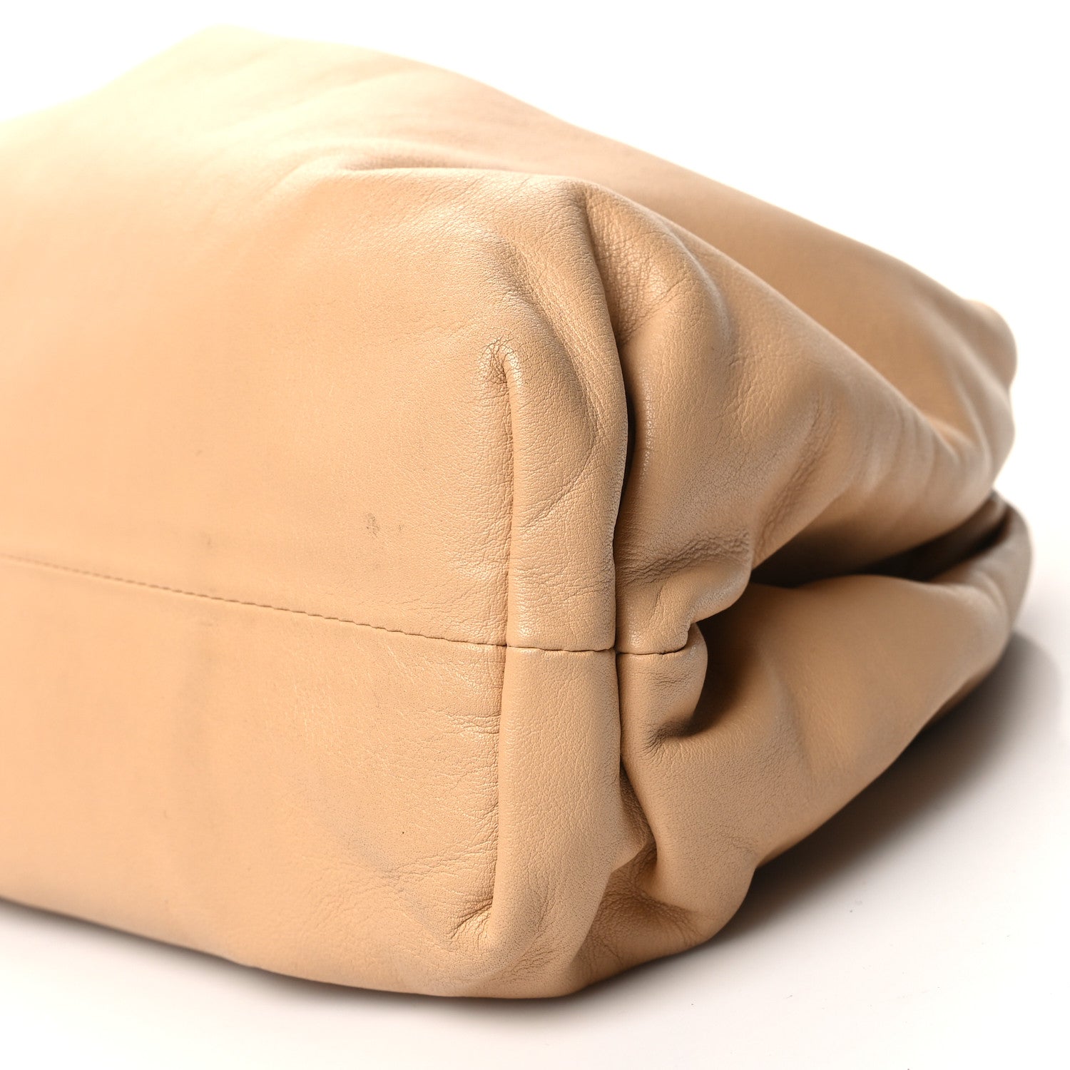 Bottega Veneta Smooth Butter Calf The Pouch Oversized Clutch Nude 10 of 12