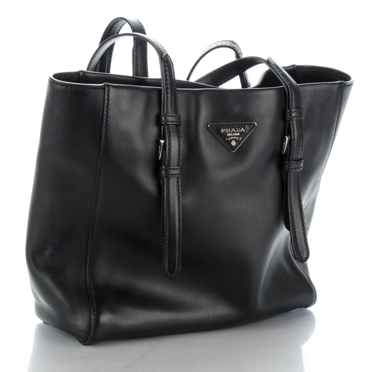 City Calf Sport Tote Nero Black