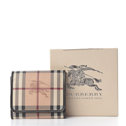 Burberry Haymarket Check Medium Leighton Wallet Chocolate 14 of 14