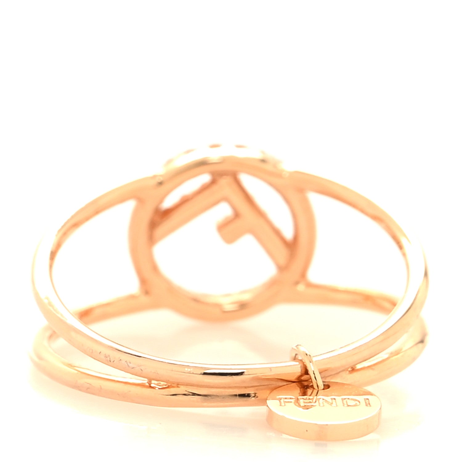 Fendi Metal Crystal F is Fendi Ring L Rose Gold 3 of 5