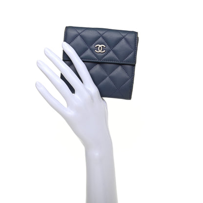 Chanel Lambskin Quilted Compact French Flap Wallet Lavender 2 of 11