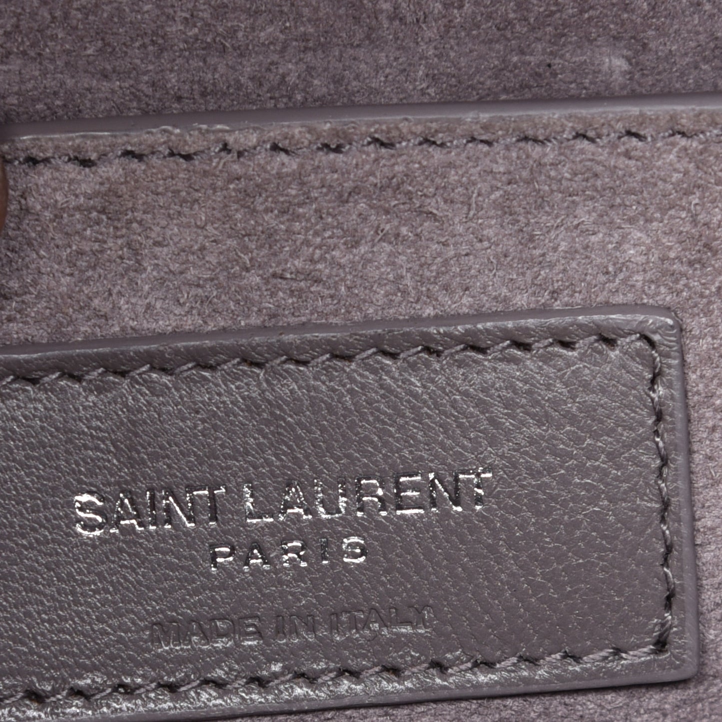 Calfskin Crocodile Embossed Medium Monogram Sunset Fog