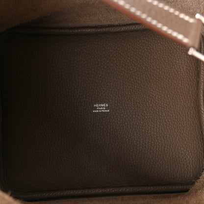 Hermes Taurillon Clemence Picotin Lock 22 MM Etoupe 5 of 13