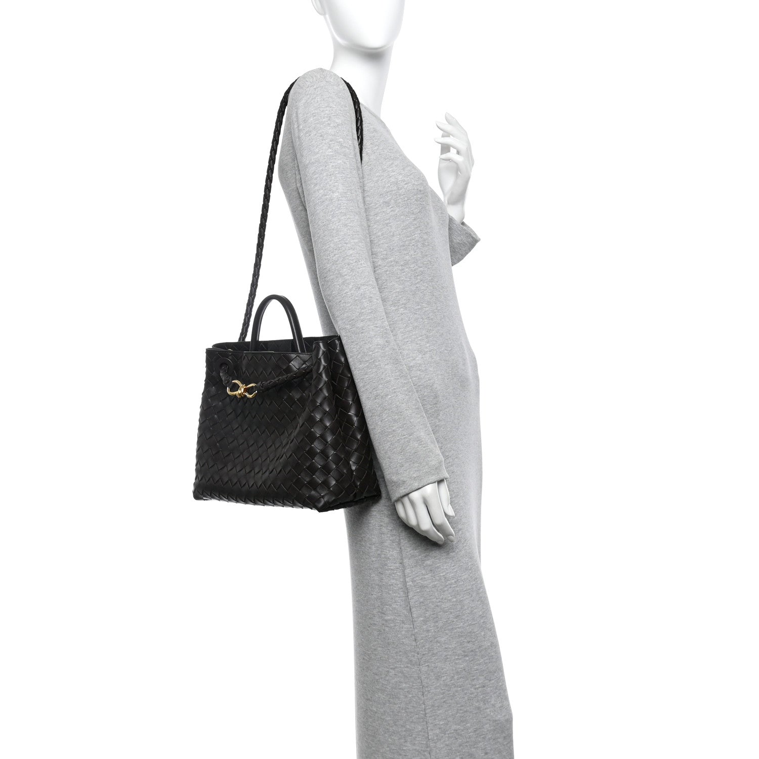 Bottega Veneta Nappa Intrecciato Medium Andiamo Shoulder Bag Fondant 2 of 11