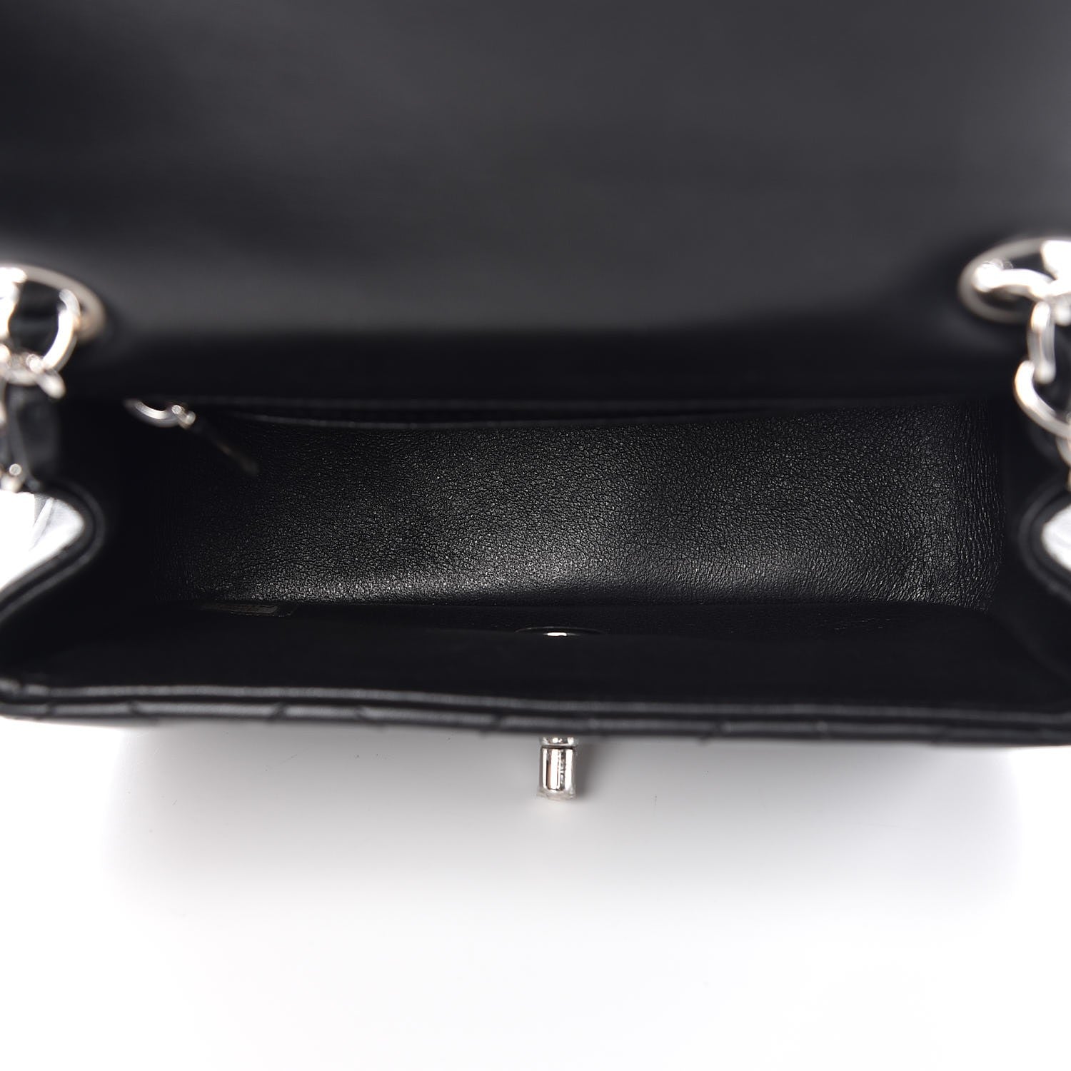 Chanel Lambskin Quilted Mini Square Flap Black 5 of 8