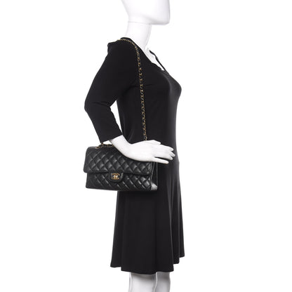 Chanel Caviar Quilted Medium Double Flap Black 2 of 12