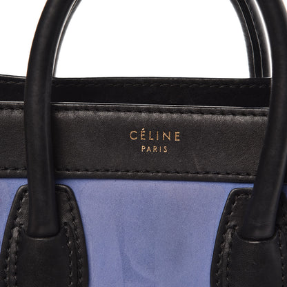 Celine Nubuck Smooth Calfskin Nano Tri-Color Luggage Royal Blue 14 of 18