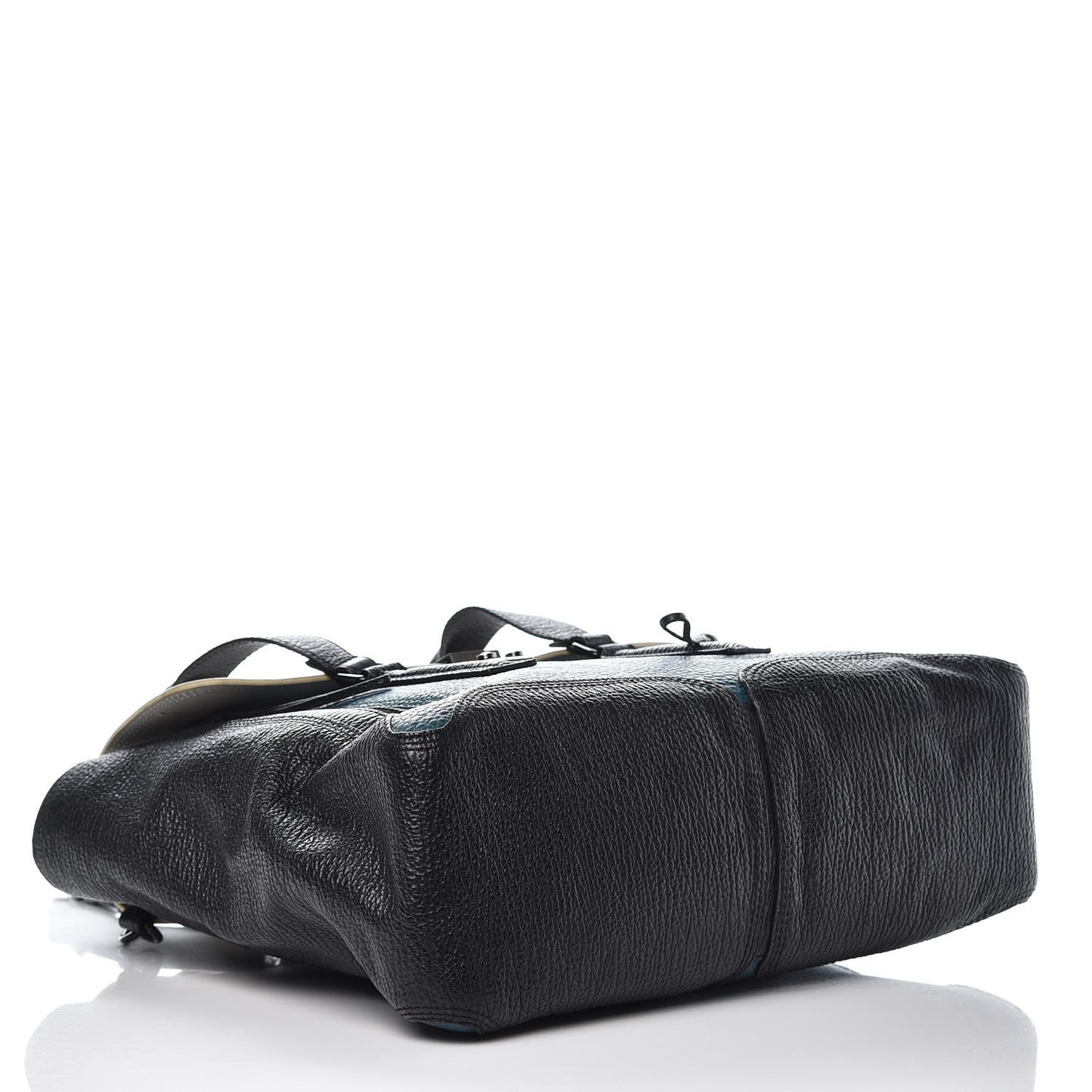 3.1 Textured Calfskin Colorblock Large Pashli Satchel Dark Teal