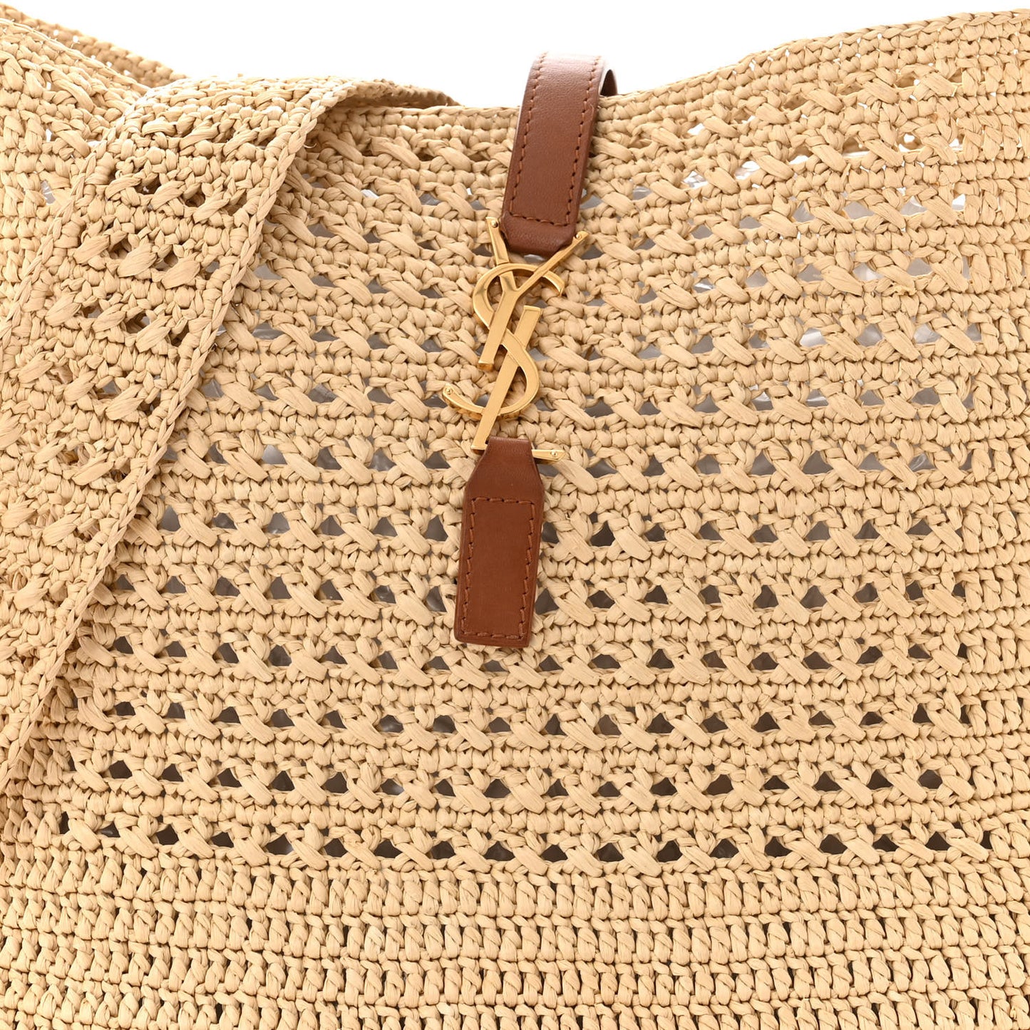 Raffia Monogram Hobo Naturale