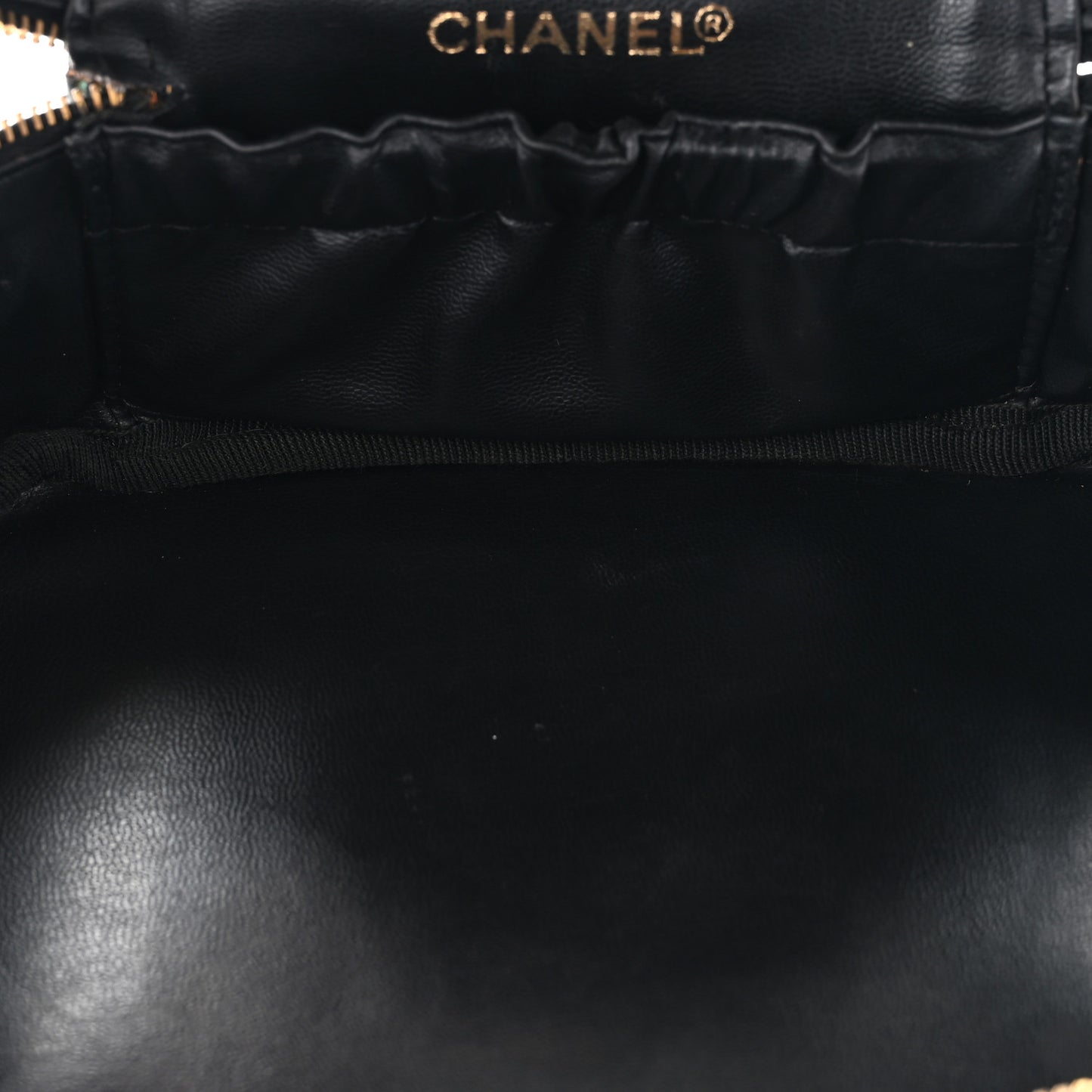 Patent Vanity Cosmetic Case Black