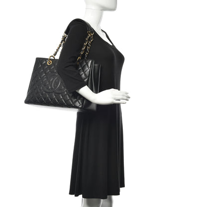 Chanel Caviar Quilted Grand Shopping Tote GST Black 2 of 10