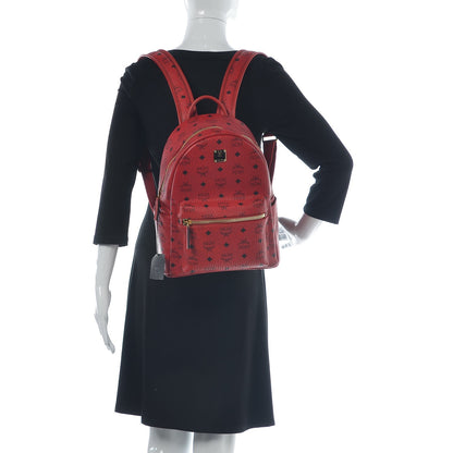 MCM Visetos Small Stark Backpack Ruby Red 2 of 8